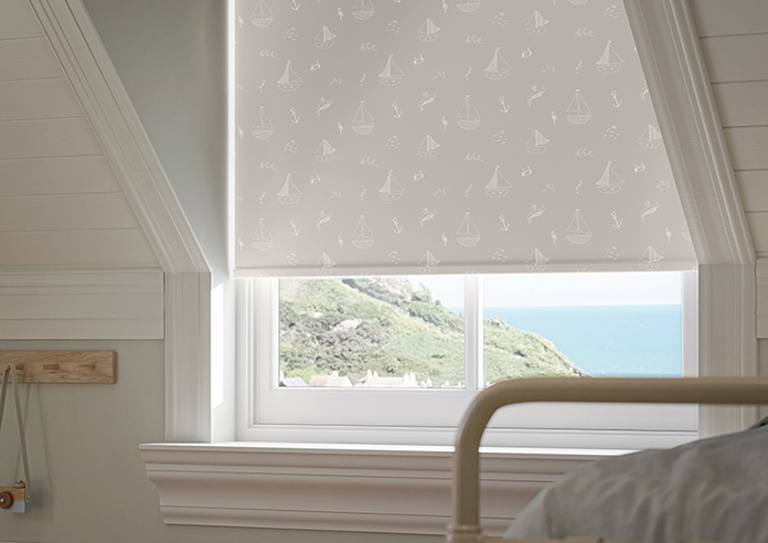 Seaside Sailing, Boat Brown - Twist&Fit Roller Blind - Image 5